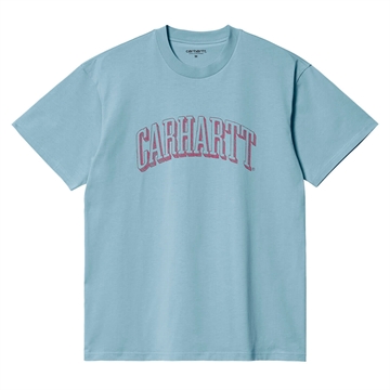 Carhartt T-shirt Scrawl Script Misty Sky/Corvina